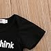 Mrs.Baker'Home 2 Styles Newborn Baby Lovely Sentence Print Short Sleeve Summer Romper Bodysuit (0-3 M, Black)