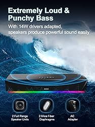 Computer Speakers, 24W Bluetooth Computer