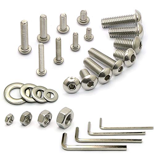 5 Stainless+Steel+Button+Screws+Assortment