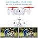 zuhafa Mini Drone with Camera, Portable RC Drone WiFi FPV 720P Camera Live Video for Beginners & Kids - Pocket Quadcopter with Altitude Hold and Headless Mode, Good Gifts