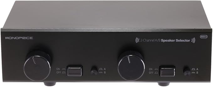 monoprice speaker selector with volume control