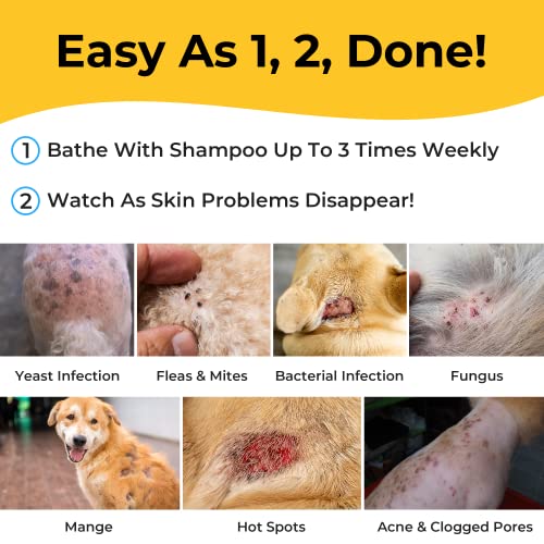Smiling Paws Pets Itch Relief Shampoo for Pets Contains Benzoyl