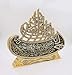 Modefa Islamic Table Decor – Ayatul Kursi & Bismillah Boat Showpiece | Muslim Home Decor, Islamic Calligraphy Art, Ramadan Eid Gift, Hajj Gifts (Gold, 12.2 x 14.5in)