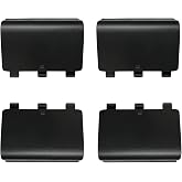 4 Pack Battery Back Cover for Xbox One/One X/ S Controller(4 Black)