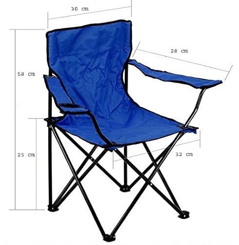 Saiyam Folding Chair (Small) - Portable Foldable Camping Chair for Fishing Beach Picnic Outdoor Chairs (for Kids, Multicolor)