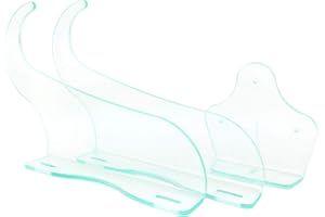 CK DISPLAY Surfboard Wall Racks - Display, Clear Acrylic, Vertical Wall Mount