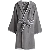 HAIUWOER Boys Girls Bathrobe Soft Towel Hooded Robe Kids Cotton Robes Spa Robes Sleepwear for Kids