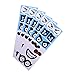 Bluecell 20pcs DIY Adhesive Face Expression Stickers Cartoon Emotional Eyes, Noses, Mouths