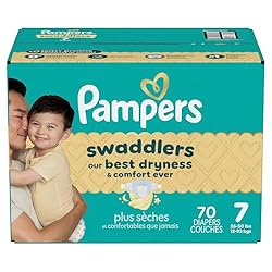 Pampers Baby Diapers - Swaddlers - Size 7, 70