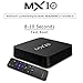 4G 32G Android 7.1.2 MX10 TV BOX 4K HD DDR4 Quad Core Google Smart Box Supporting 4K (60Hz) Full HD /H.265 /2.4G USB 3.0 WiFi 4usb ports (MX10+H9 colorful)