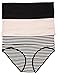 Motherhood Maternity Women's 3 Pack Fold Over Brief Panties black/pink stripe multi pack 2X