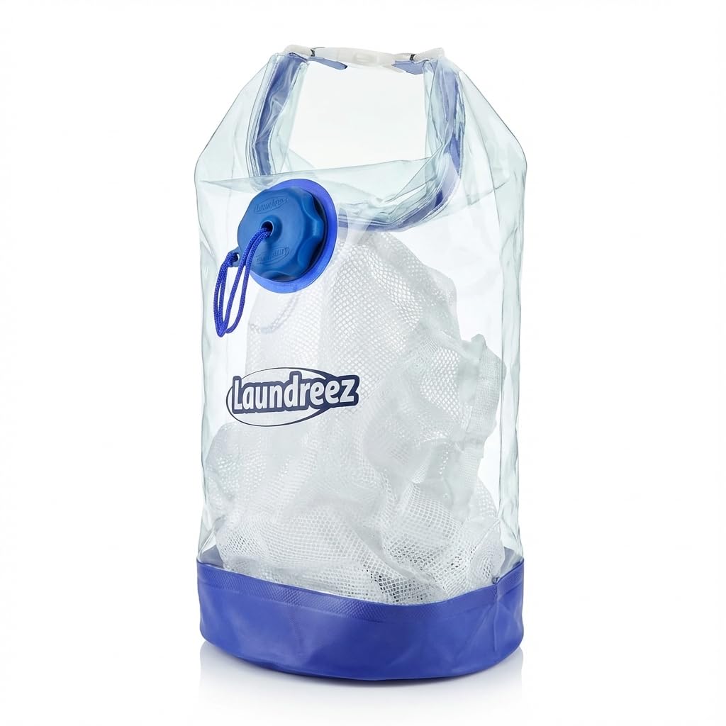 Laundreez Travel Clothes Portable Washing Machine Wash Your Clothes On The Go WaterProof Dry Bag Camping Holiday Travel Essentials