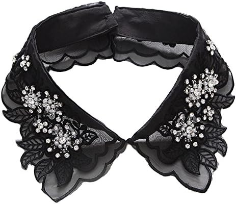Mural Art Detachable Embroidered Flowers False Collar Blouse Collar Necklace