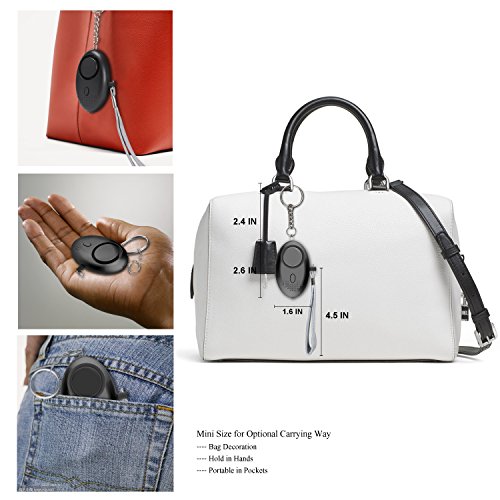 image for BELK 2 Pack Personal Alarm 140DB EDC Keychain Security Alarm with LED 