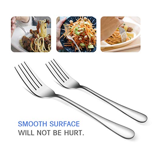 61Piece Silverware Set with Serving Utensils, Steak Knife and Extra