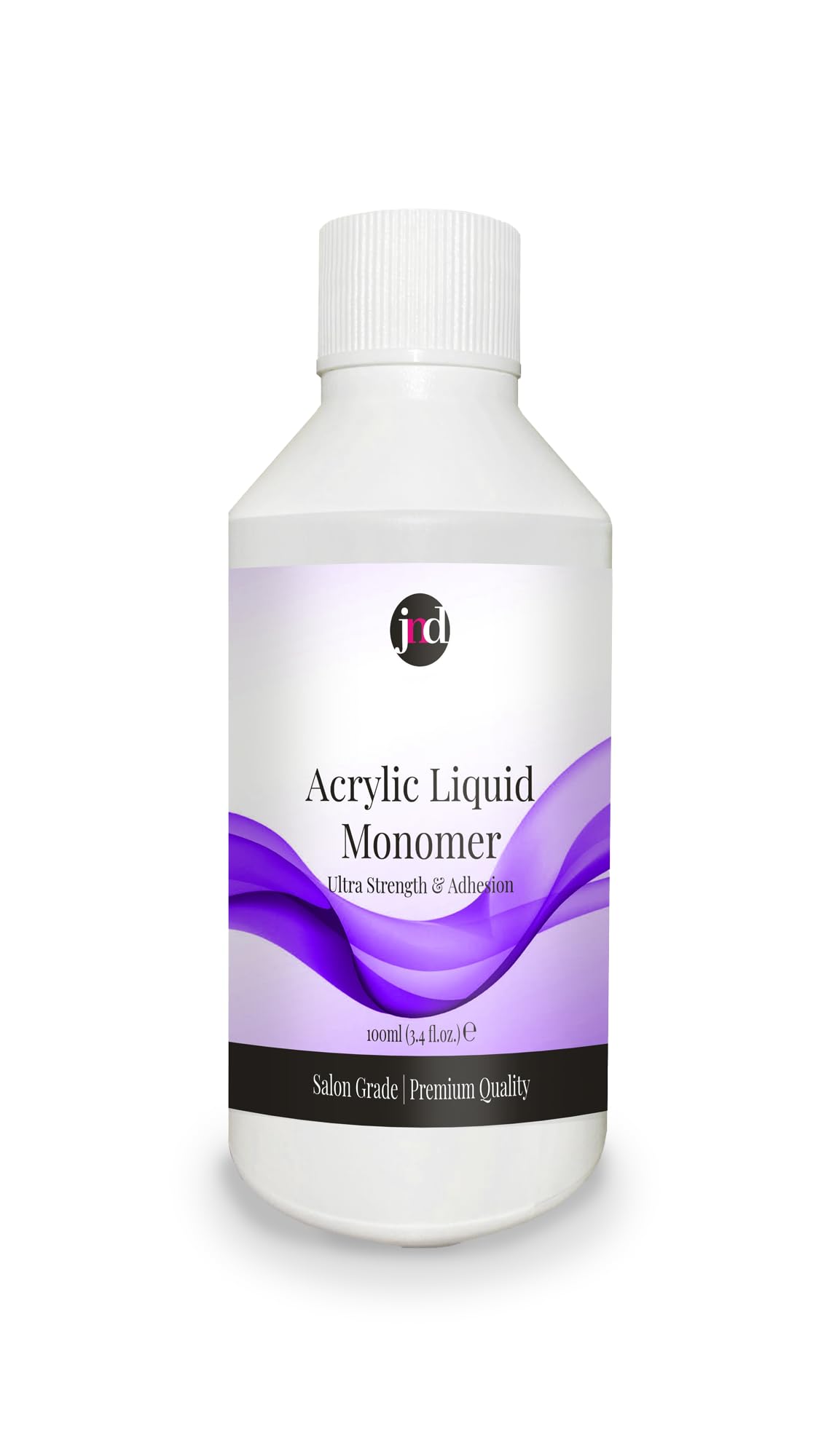 JND Acrylic Liquid Monomer Professional Salon Quality Acrylic Nails Extensions Nail Art (100 ml, Clear)