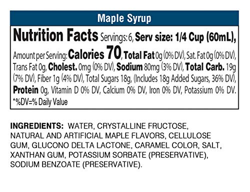 Fifty 50 Foods Maple Syrup, 12 Oz, 1 Pack