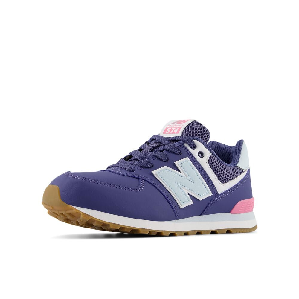 New Balance 574 V1 Lace-Up Sneaker, Dream State/Frosted Glass, 3.5 Wide US Unisex Big_Kid Image