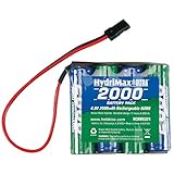 Hobbico HydriMax NiMH 4C 4.8V 2000mAh Flat AA Rx U Battery Pack