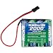 Hobbico HydriMax NiMH 4C 4.8V 2000mAh Flat AA Rx U Battery Pack