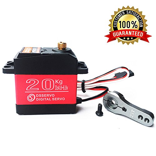 ANNIMOS 20KG Digital Servo High Torque Full Metal Gear Waterproof for RC Model DIY, DS3218MG,Control Angle 270°