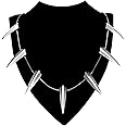 ABONDEVER Men Necklace Cosplay 14K Plated Stainless Steel Cosplay King Chain Choker Necklace
