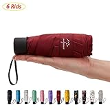 NOOFORMER mini Travel sun&rain Umbrella - Light Compact Parasol with 95% UV Protection for Men Women Multiple Colors
