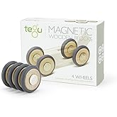 4 Pack Tegu Magnetic Wooden Wheels