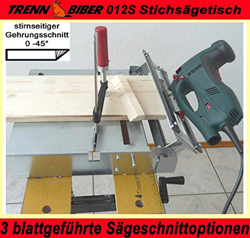 Laminatschneider 012S-3 Trenn-Biber mit Sägeblättern als Sägetisch – Bild 5