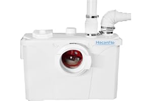 HOCANFLO 700Pro Macerator Pump, Up to 29.5 ft, Upflush Toilet Pump with 4 Water Inlets for Domestic Residential Basement Toilet Sink Shower Waste Water Grinder Lifting Pump, Ventless System