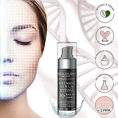 Made In Italy 90 Snail Mucin, Ultra AntiAging Serum, Pure Hyaluronic