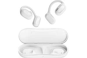 Oladance OWS1 Open Ear Headphones, Wireless Bluetooth 5.2 Headphones Air Conduction, Up to 16 Hours Battery Life with Carry Case, High Sound Quality with Dual 16.5mm Drivers Cloud White