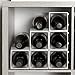 Stackable Modular Wine Rack - 12 Bottle Set (9 modules, 3 top Plates) Silver. Store up to 12 Bottles. Great for organizing and Creating Storage Space. by Stakrax