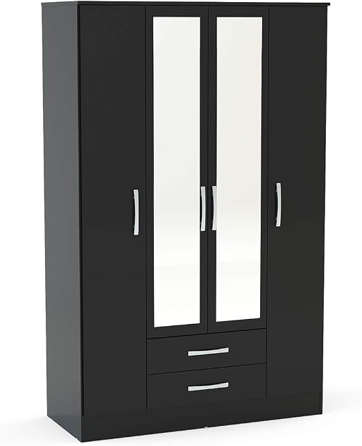 P&N Homewares Adesso Armoire 4 Portes 2 tiroirs avec