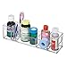 InterDesign Med+ - Makeup and Medicine Cabinet Multi-Level Organizer with Buil-In-Handles - Clear - 3 x 12 x 3 inches