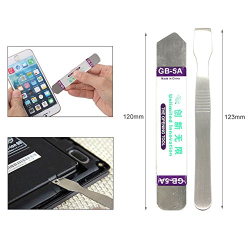 E.Durable Professional Safe Opening Pry Tool Repair Kit with Non-Abrasive Nylon Spudgers, Anti-Static Tweezers, Plastic Pry bar, Etc