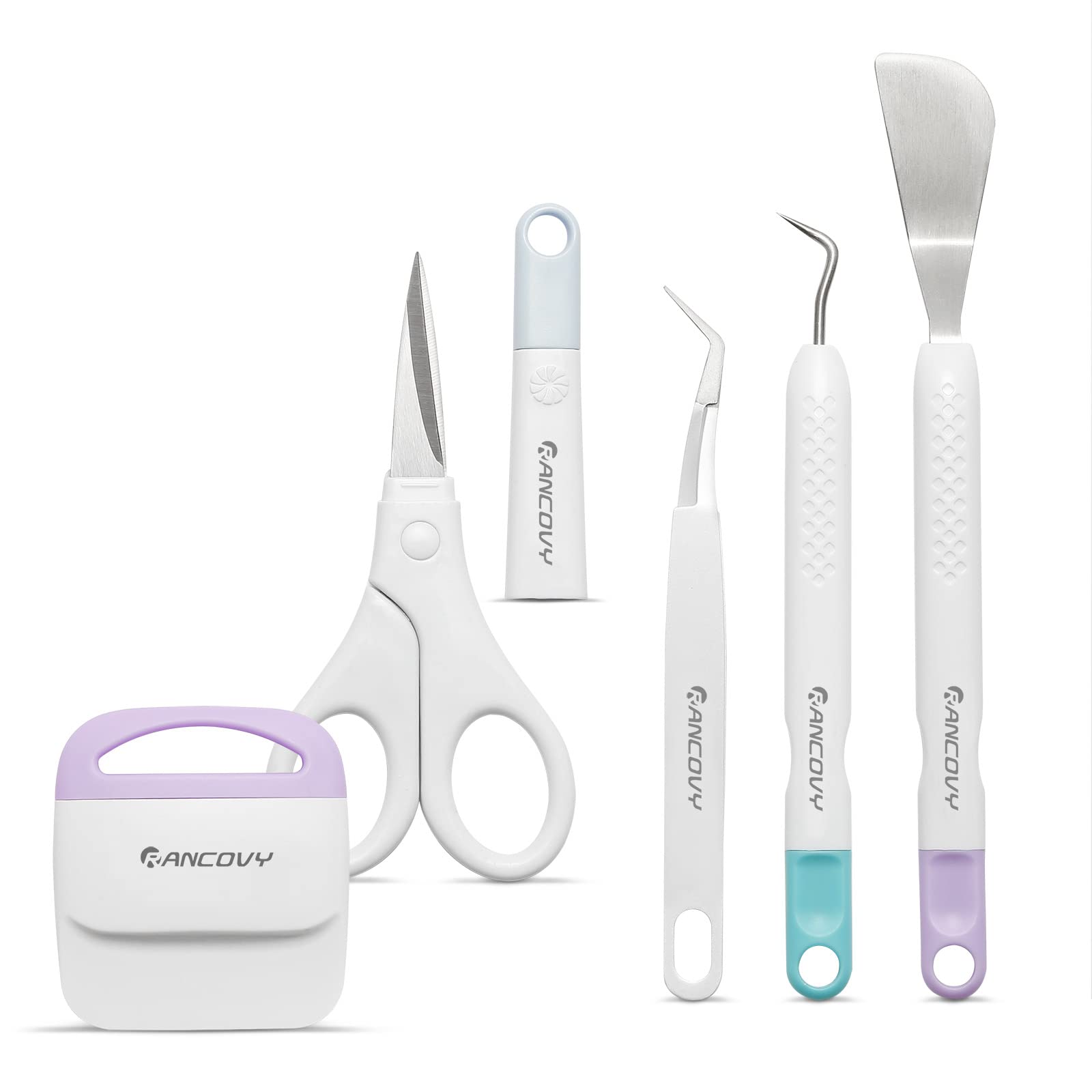 Basic Tool Set for Cricut Vinyl Weeding Tools for Cricut/Silhouette/Siser/Oracal 631 651 751 Vinyl 5pcs Cardstock Crafting Tools Kit