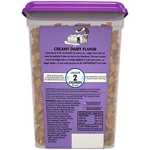 TEMPTATIONS CLASSIC TREATS FOR CATS CREAMY DAIRY FLAVOR 16 OUNCES