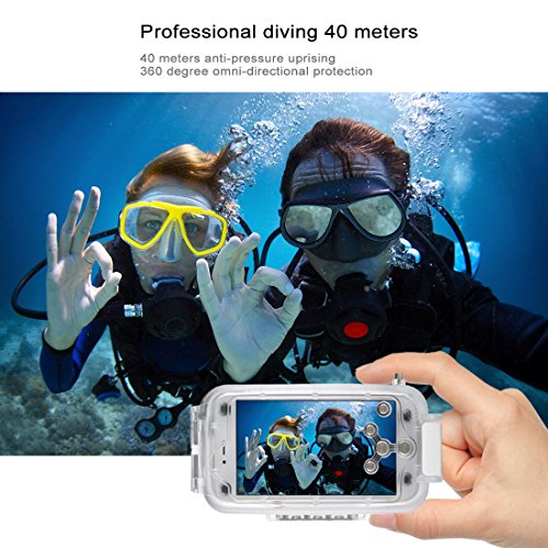 image for HAWEEL iPhone 7 Plus/ 8 Plus Underwater Housing Professional [40m/130f