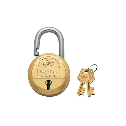 Godrej Locks Navtal - 2 Keys (Brass)