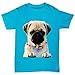 Twisted Envy Pug In A Scarf Boy’s Funny Cotton T-Shirt, Comfortable and Soft Classic Tee with Unique Designthumb 4