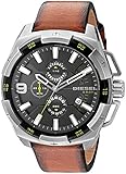 Diesel Men's DZ4393 Heavyweight Stainless Steel Brown Leather Watch