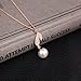 JUST N1 Rose Gold Pearl Jewelry Sets Fashion Pearl Necklace Earrings Wedding Party Accessories For Women Pearl White