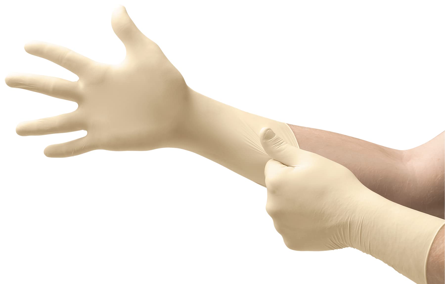 Ansell Nitrilite 93-401 Chemical Protection Gloves in Nitrile, White, Size 9-9.5 (100 Gloves)