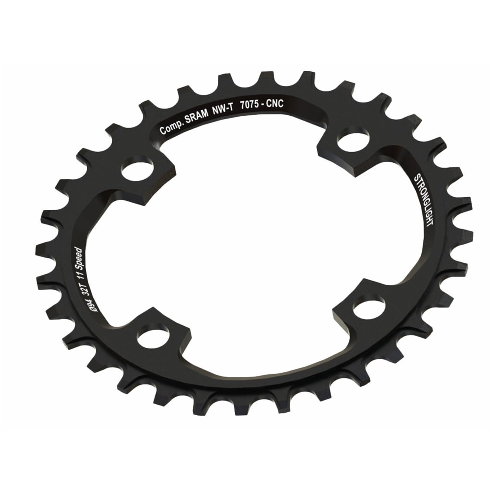 Sram Unisex - Adult Stronglight Chainring, Black, 30 Teeth