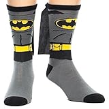 Batman - Suit Up Crew Sock with Cape Size ONE SIZE