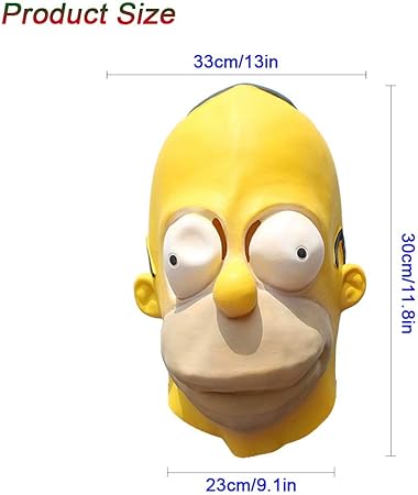 maschera di bart simpson