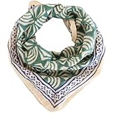 100% Cotton Bandana Bohemian Style Cotton Neck Scarf Boho Soft Bandana Neckerchief Handkerchief headband Square Scarf for Her for Him