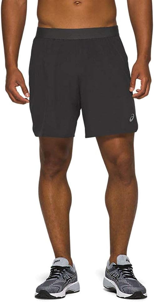 asics road 5in short