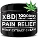 Pain Relief Hemp Extract Cream 1000 mg - Arthritis, Carpal Tunnel, Knee, Neck and Back Pain Relief - XBD Topical Lotion Made in USA - Vegan and no Cruelty